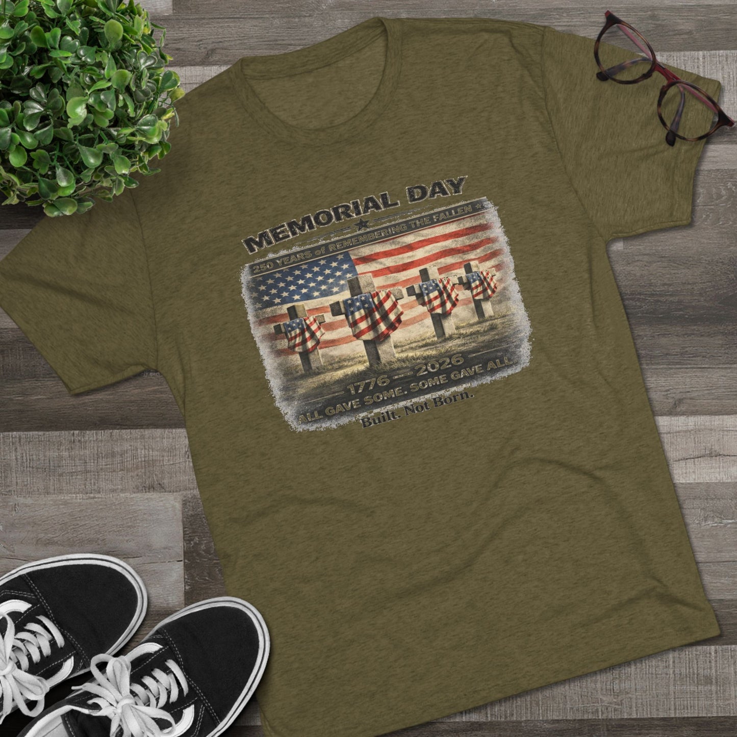 Memorial Day 250th Anniversary Shirt | 1776–2026 | Honor the Fallen | Vintage Patriotic T-Shirt