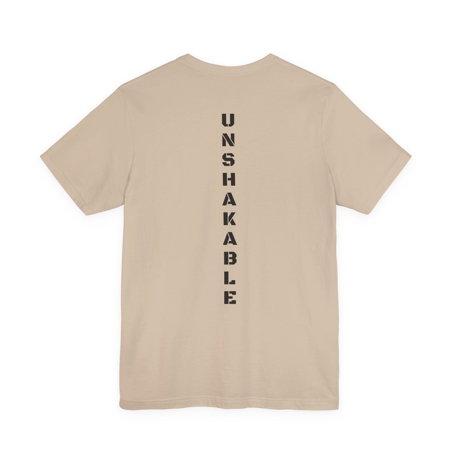 Real Grit Company “UNSHAKABLE” Spine Tee – Built Not Born | Unisex Premium Shirt