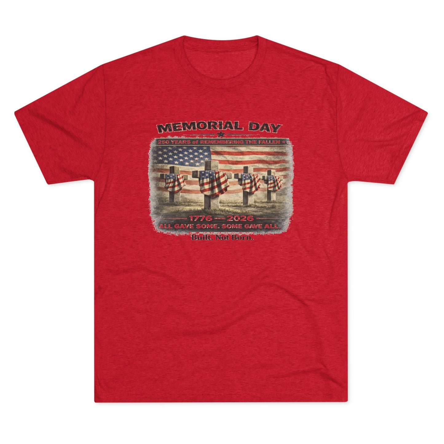 Memorial Day 250th Anniversary Shirt | 1776–2026 | Honor the Fallen | Vintage Patriotic T-Shirt