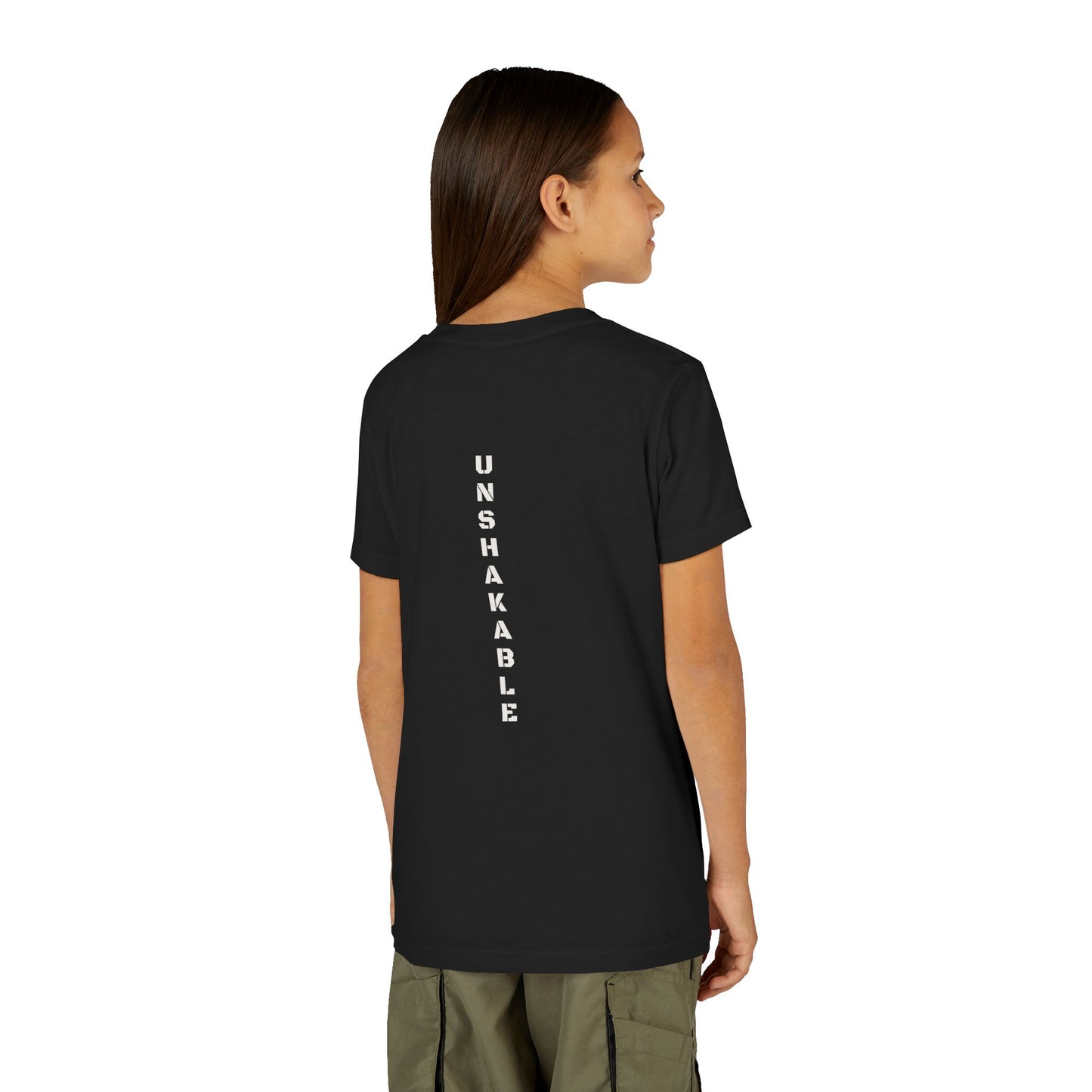 Little Grit "UNSHAKABLE" Spine Design T-Shirt –  | Youth Graphic Tee | Real Grit Company