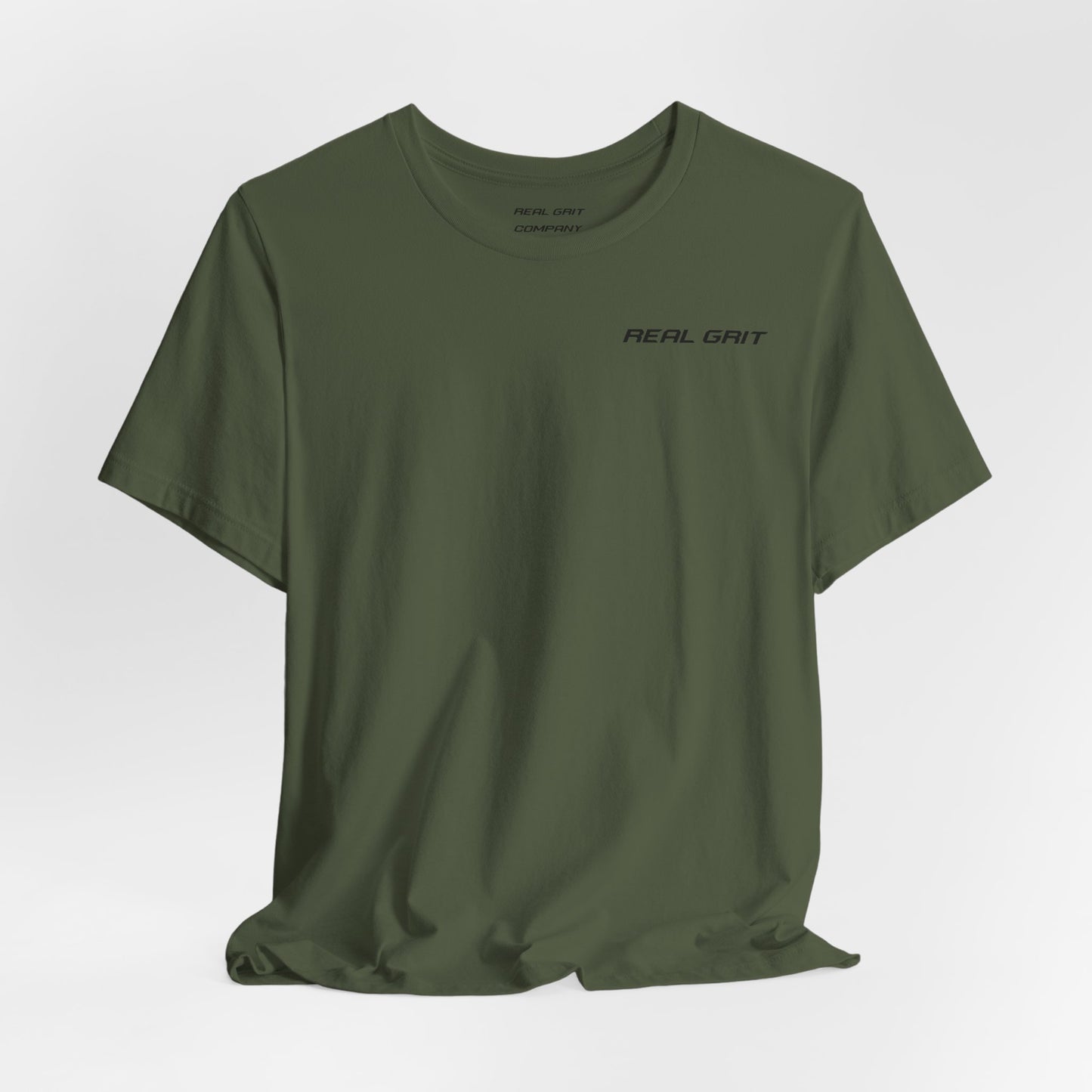 Real Grit Company “UNSHAKABLE” Spine Tee – Built Not Born | Unisex Premium Shirt