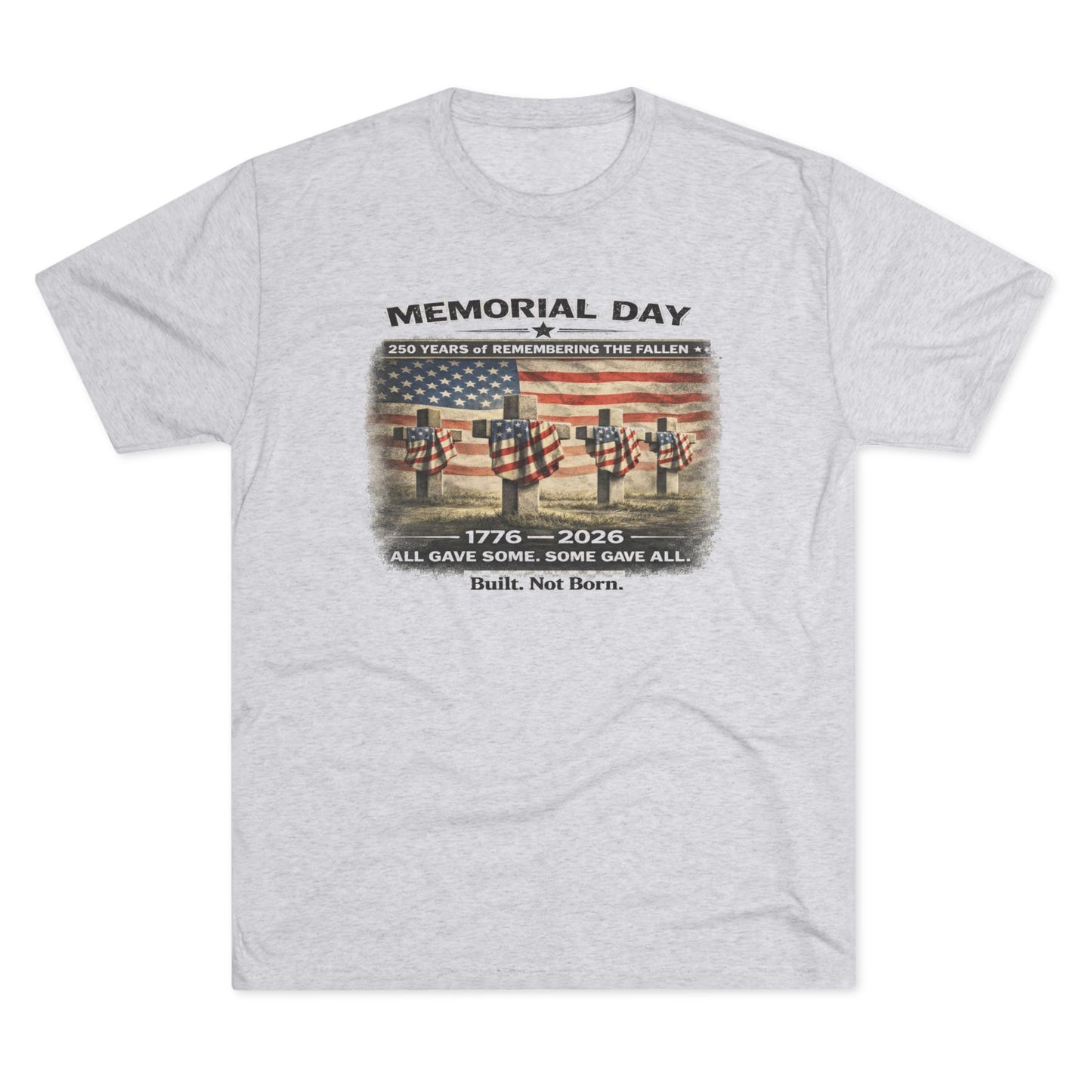 Memorial Day 250th Anniversary Shirt | 1776–2026 | Honor the Fallen | Vintage Patriotic T-Shirt