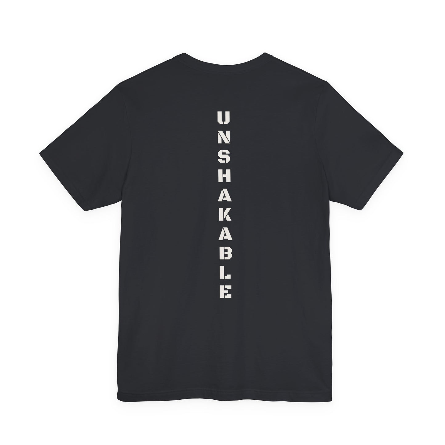 Real Grit Company “UNSHAKABLE” Spine Tee – Built Not Born | Unisex Premium Shirt