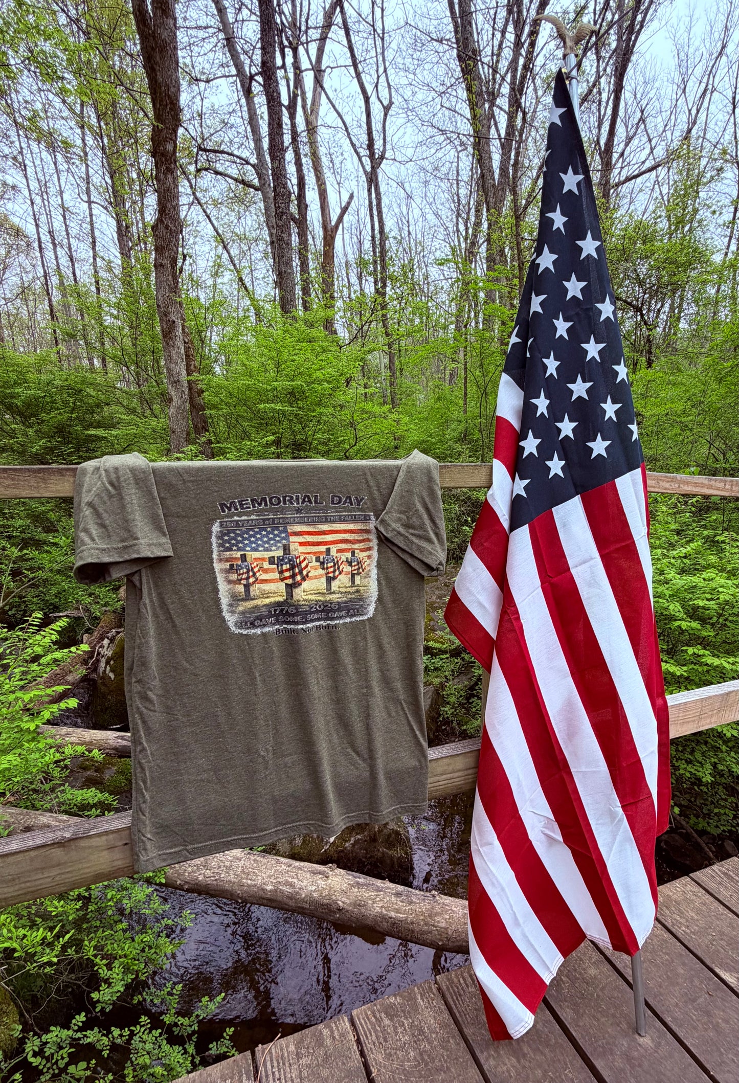 Memorial Day 250th Anniversary Shirt | 1776–2026 | Honor the Fallen | Vintage Patriotic T-Shirt