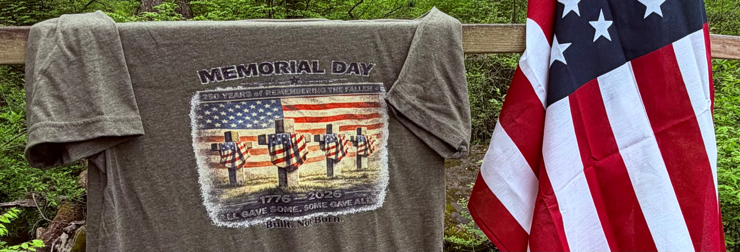 Memorial Day 250th Anniversary Shirt | 1776–2026 | Honor the Fallen | Vintage Patriotic T-Shirt